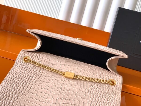 YSL-Crocodile-pattern chain bag-1320 - Image 9