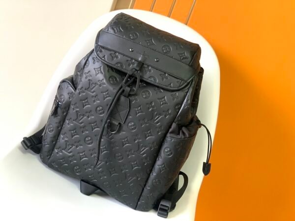 L-New Full-Leather Embossed Backpack-1376