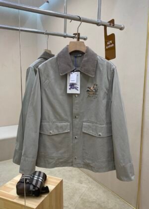 BB-New autumn and winter bird pattern gabardine jacket-2400