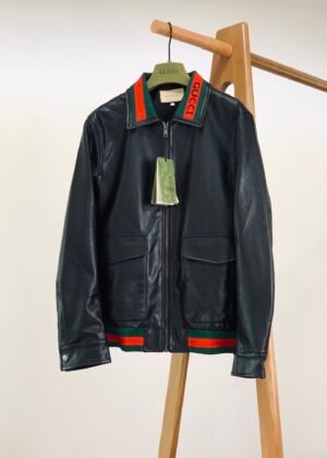 G-Autumn and winter casual leather jacket-2401