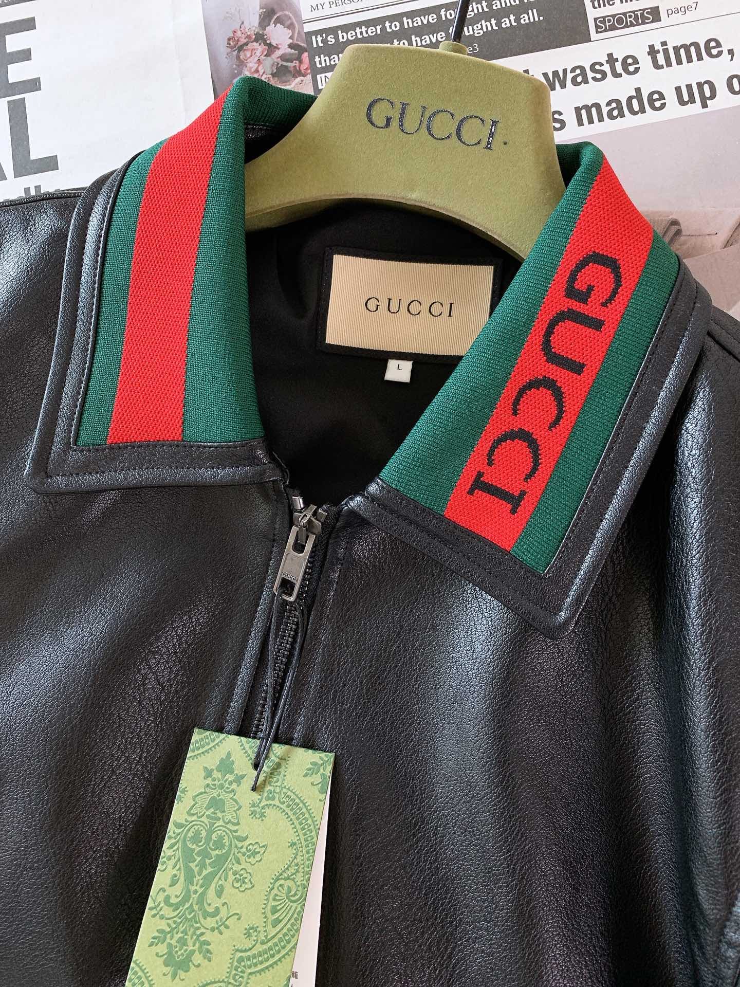 G-Autumn and winter casual leather jacket-2401 - Image 3