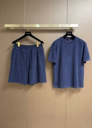 L-Embossed terry cloth set-2406