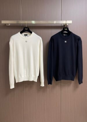 L-Round neck knit sweater-2407