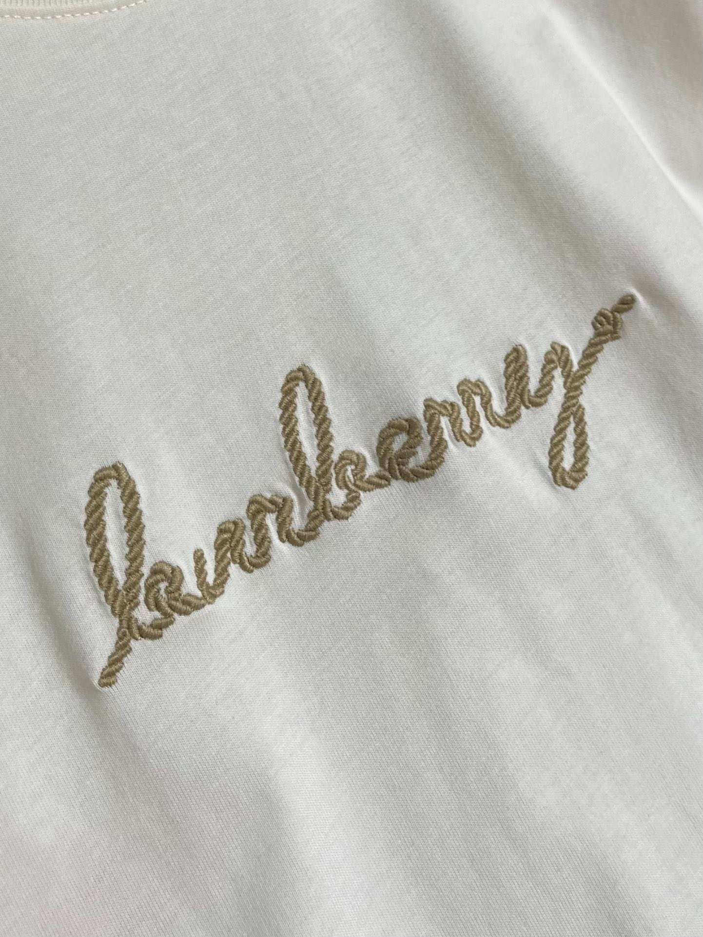 BB-Couples' rope embroidery short-sleeved shirt-2418 - Image 4