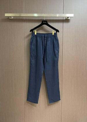 G-Alphabet embroidered cotton-linen sweatpants-2420