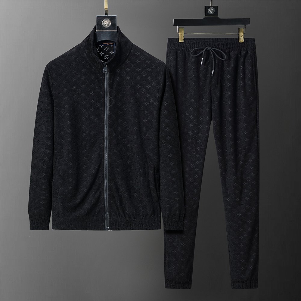 L-Terry cloth jacquard fabric sportswear set-2432