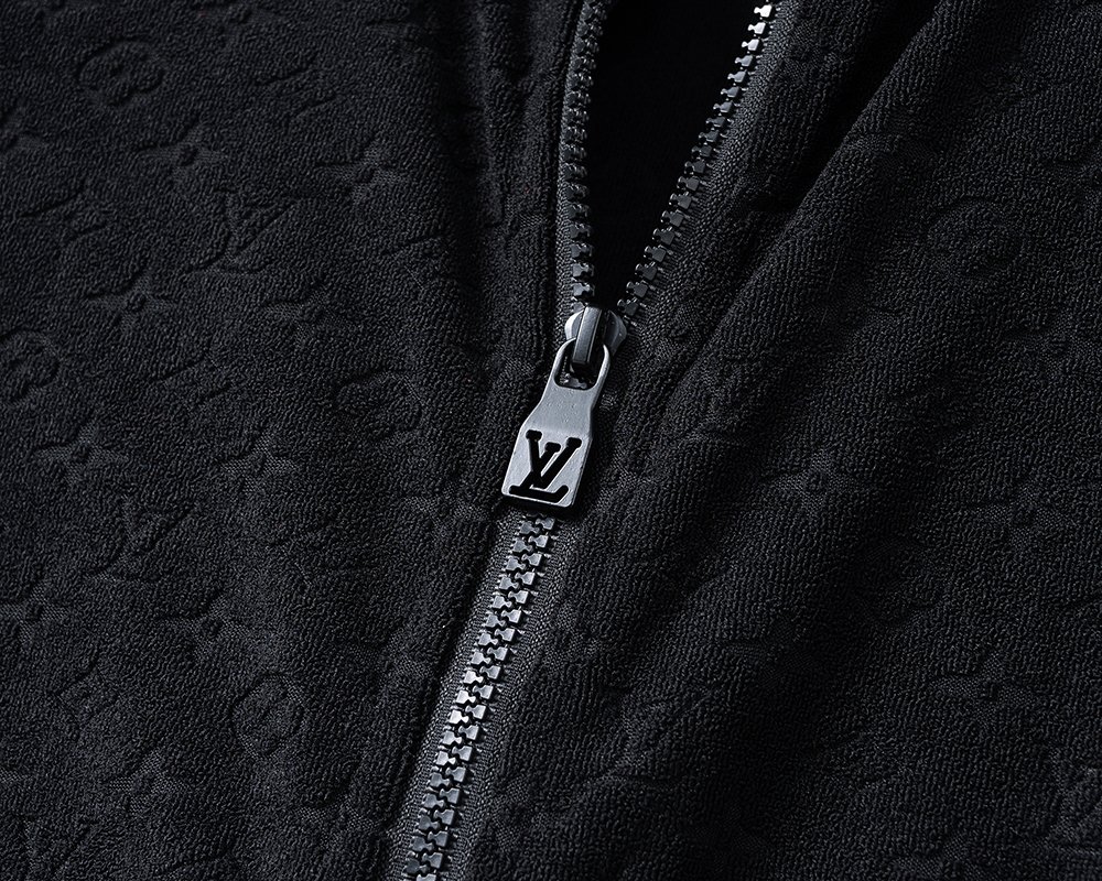 L-Terry cloth jacquard fabric sportswear set-2432 - Image 4