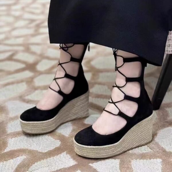 D-High-quality new hollow boots-3487