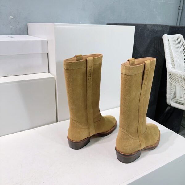 CE-High-quality suede mid-calf boots-3492 - Image 2