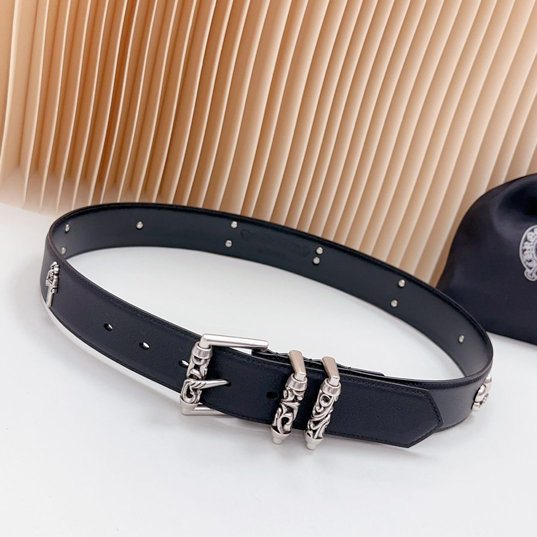 C-New cowhide belt-476