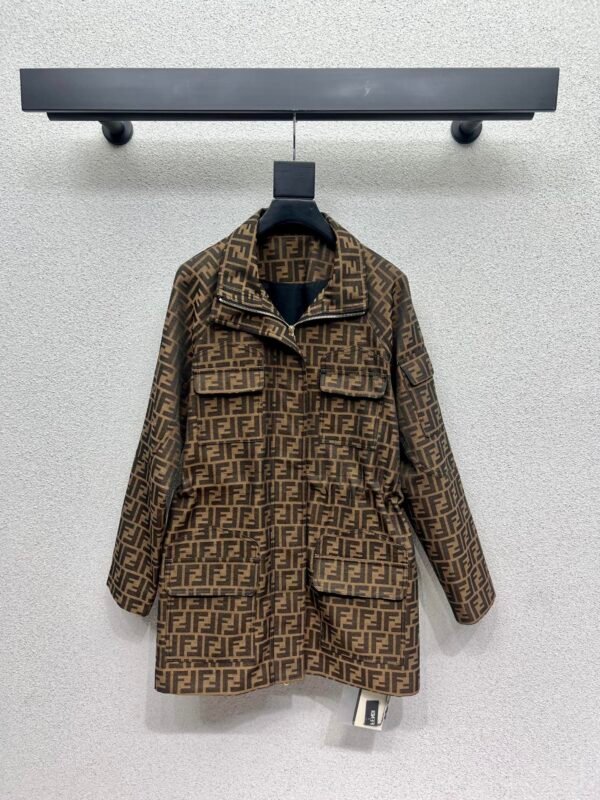 F-High-quality new short trench coat-2436