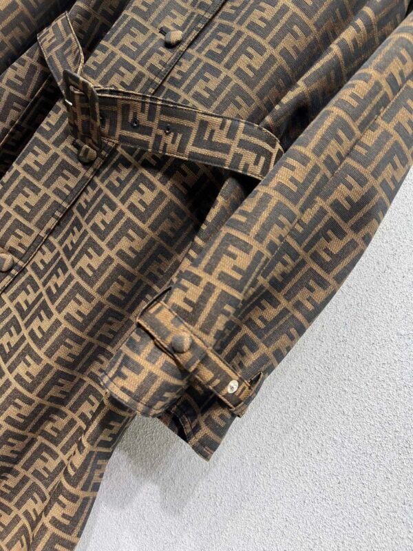 F-High-quality long trench coat-2440 - Image 4