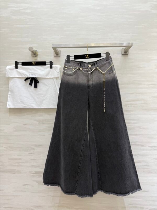 C-Classic metal waist chain jeans-2441 - Image 2
