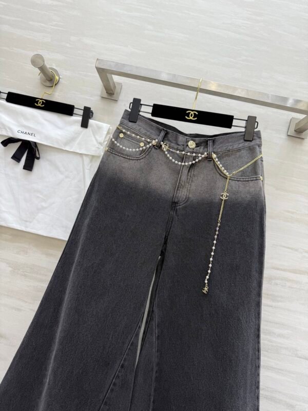 C-Classic metal waist chain jeans-2441 - Image 3