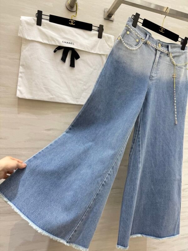 C-Classic metal waist chain jeans-2441 - Image 6