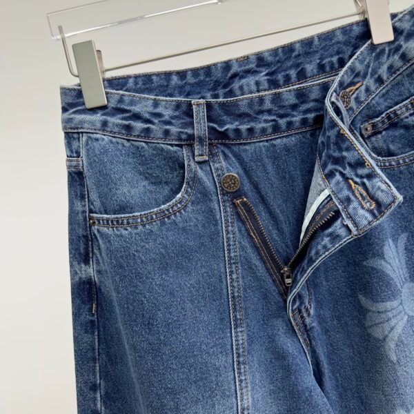 C-New curved knife denim casual pants-2462 - Image 5