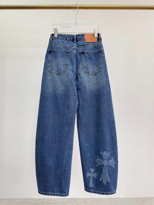 C-New curved knife denim casual pants-2462 - Image 6