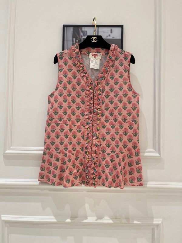 C-Vintage floral vest-2466