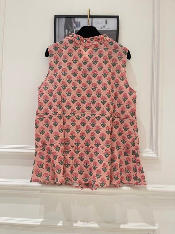 C-Vintage floral vest-2466 - Image 3