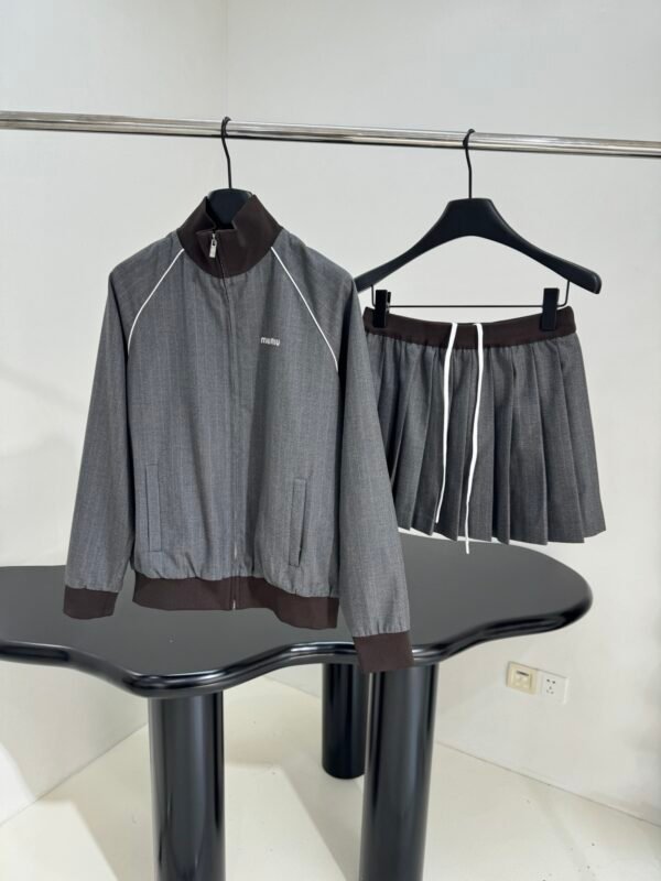M-Gray Series - High-quality fine stripe zipper set-2468 - Image 2