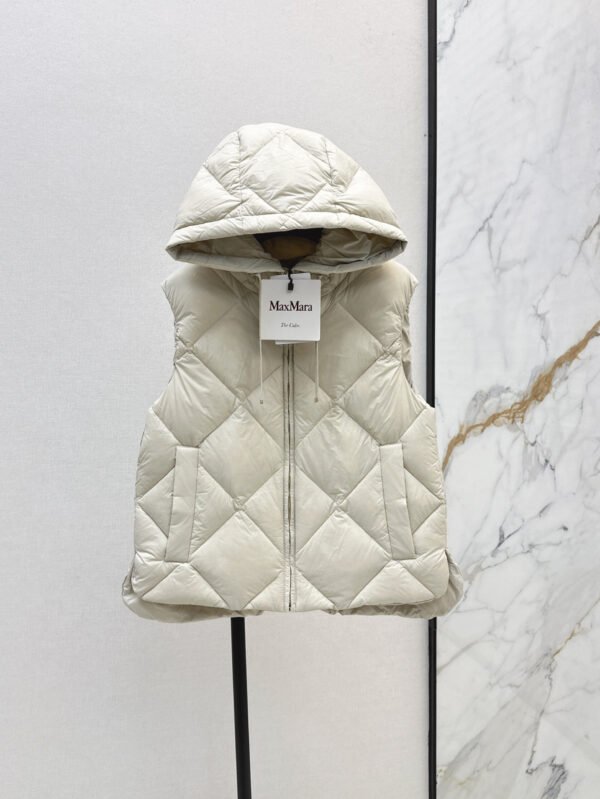 Max-New diamond pattern down vest-2475