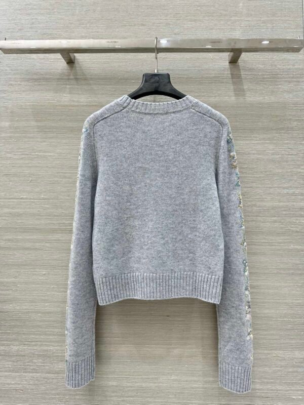 D-High-quality heavyweight embroidered cashmere sweater-2488 - Image 4
