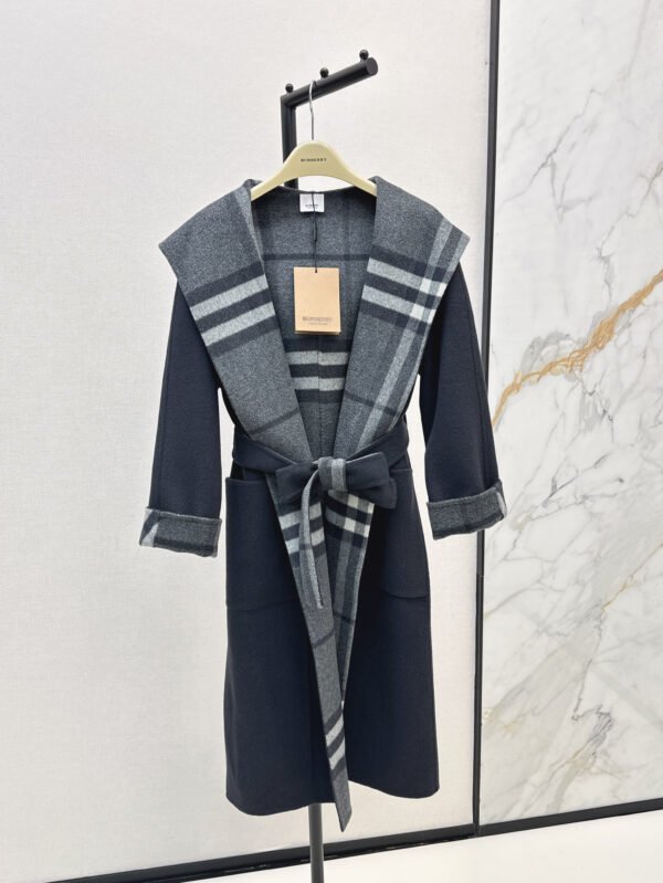 BB-High-quality double-sided wool hooded coat-2491 - Image 6