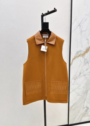 H-Pure handmade custom double-sided cashmere vest-2492