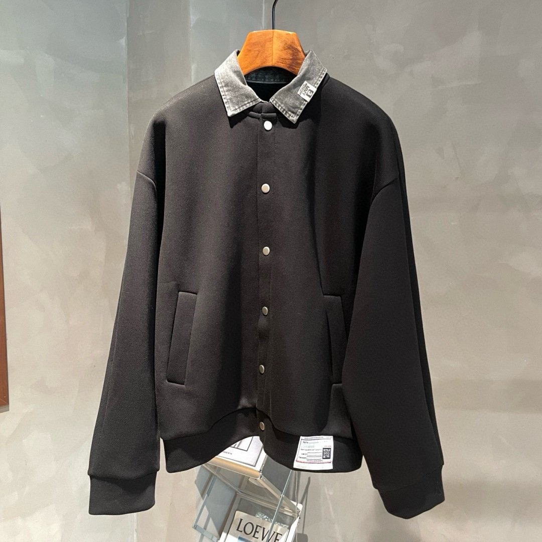 Y-Best-selling series - faux two-piece denim sweatshirt-2501 - Image 3