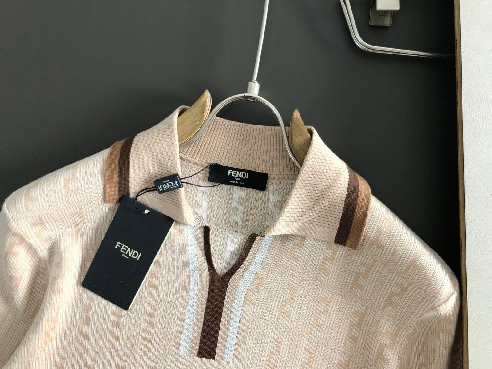 F-Old Money Wind Wool T-Shirt-2504 - Image 2