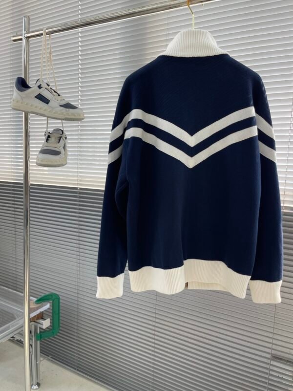 L-High-Quality Knit Zipper Sweater-2561 - Image 5