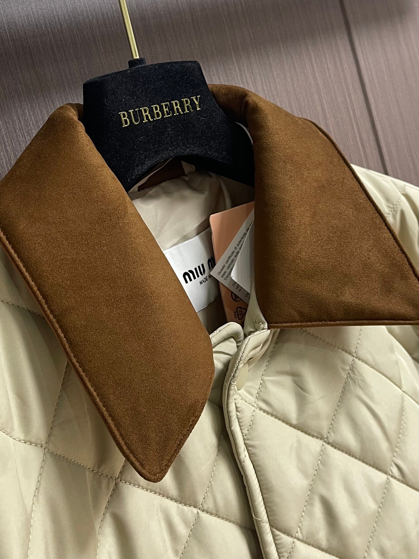 M-Premium 1:1 Diamond Quilted Cotton Jacket-2585 - Image 3