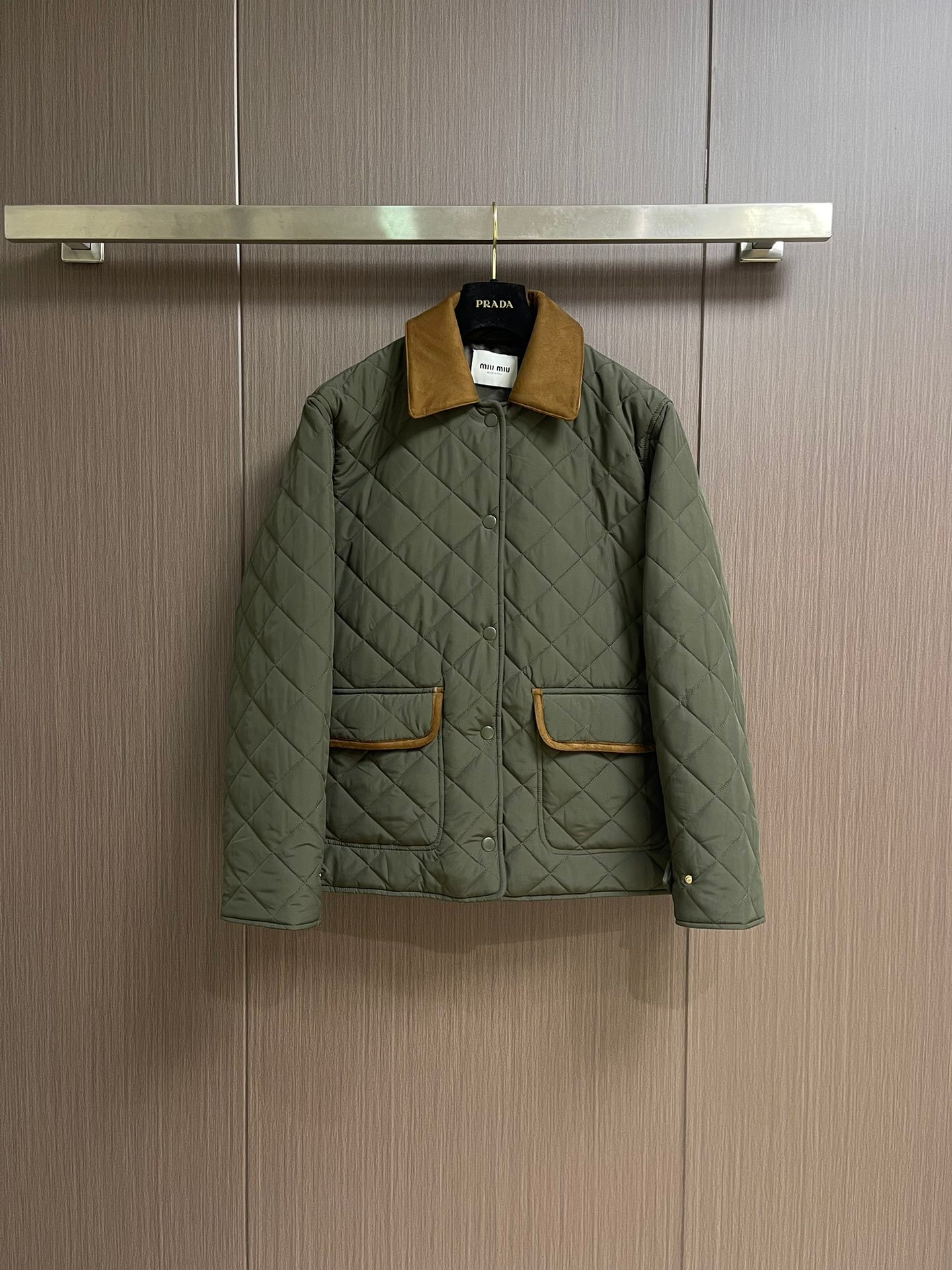 M-Premium 1:1 Diamond Quilted Cotton Jacket-2585 - Image 4