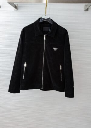 P-Classic Lapel Suede Jacket-2594