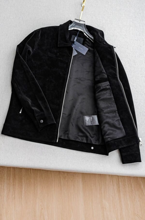 P-Classic Lapel Suede Jacket-2594 - Image 2