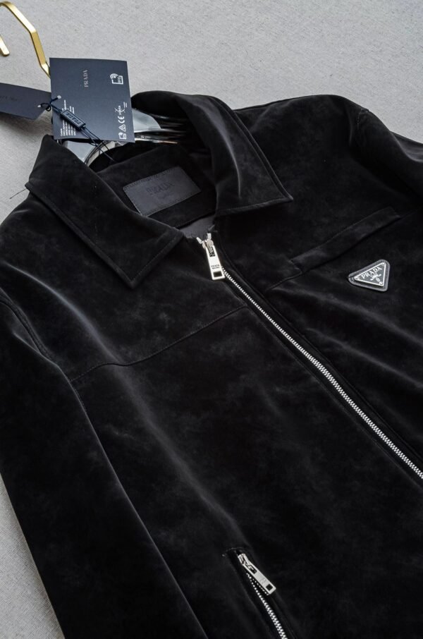 P-Classic Lapel Suede Jacket-2594 - Image 5