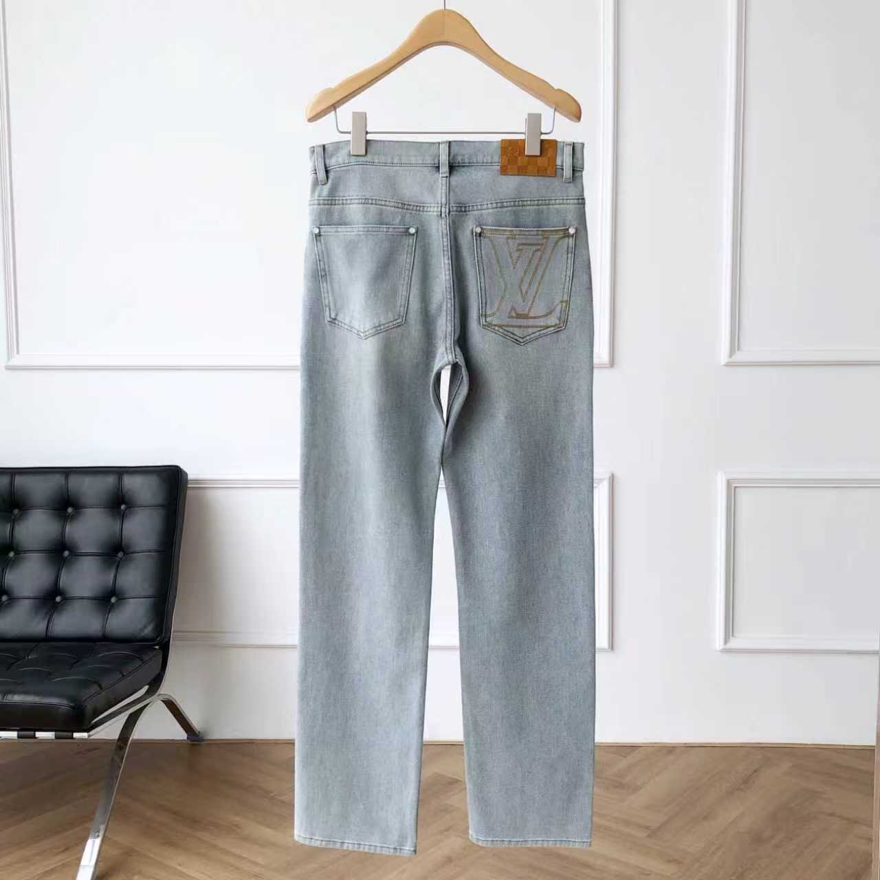 L-Classic Vintage Straight-Leg Men's Jeans-2599 - Image 2