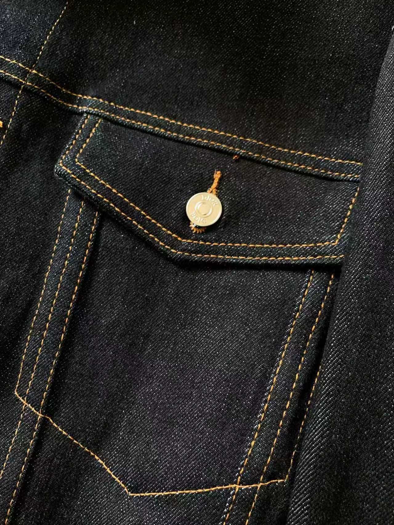 D-Heavy-Duty Printed Denim Jacket-2609 - Image 4