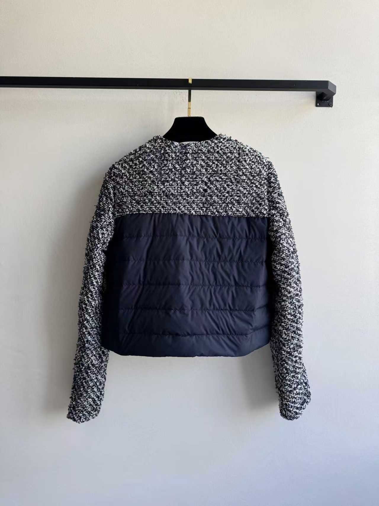 A-High-quality Chanel-style jacket + down-filled panels-2673 - Image 2