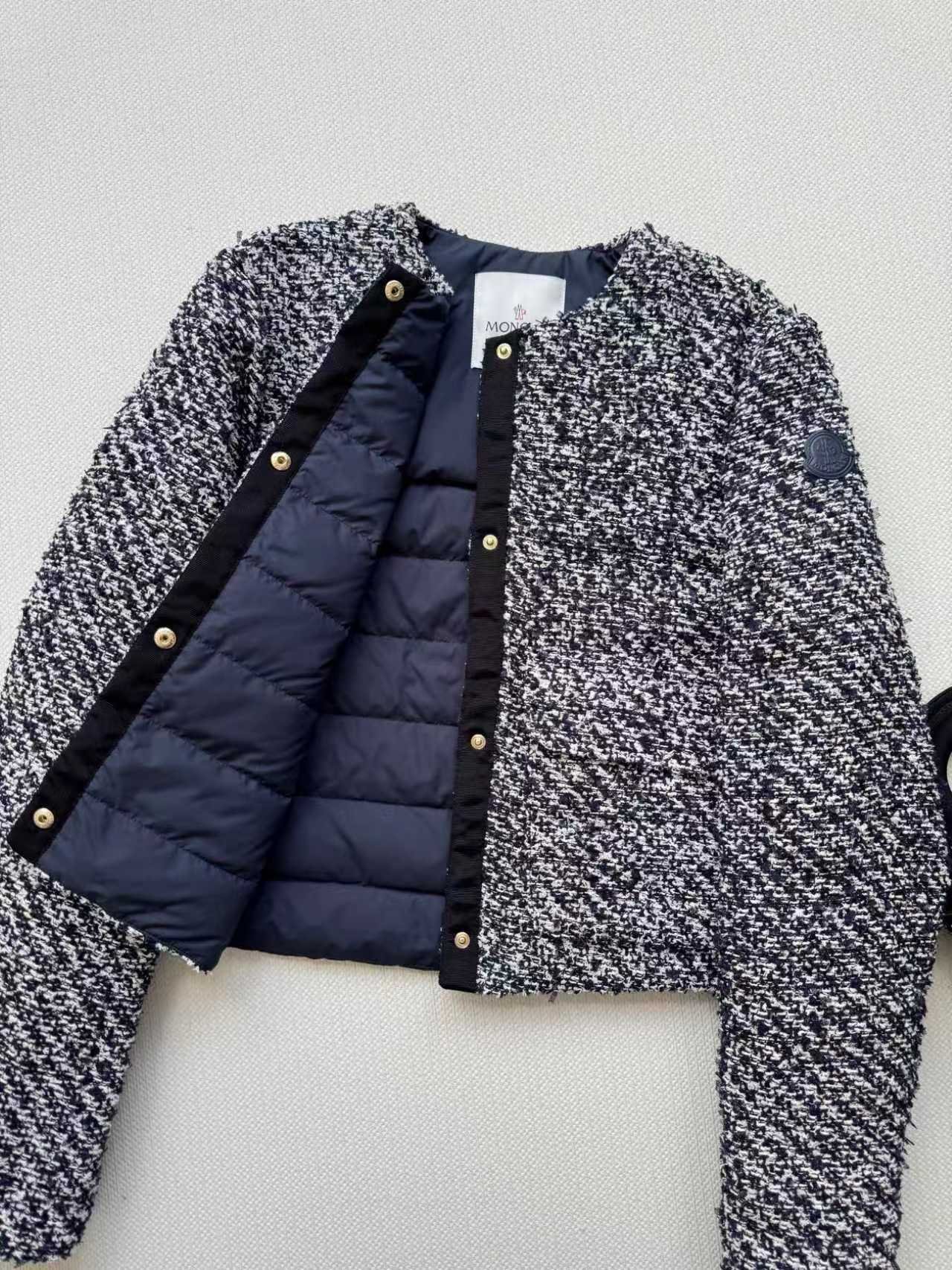 A-High-quality Chanel-style jacket + down-filled panels-2673 - Image 3