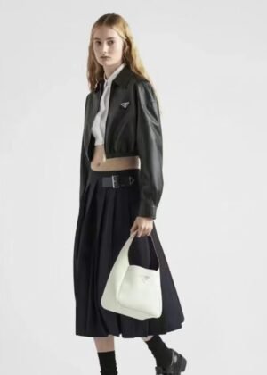 P- High-Quality Counter 1:1 Genuine Leather Short Jacket-2689