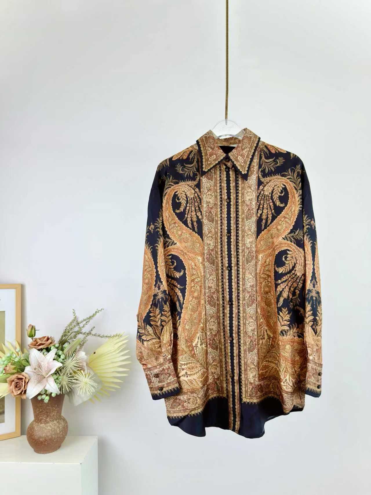 A-New Arrival 100% Silk Shirt-Z-2696 - Image 2