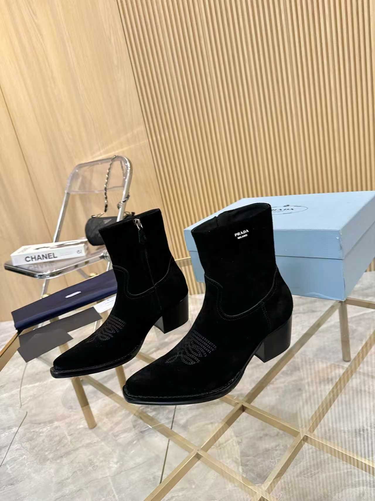 B-DG- Premium Quality Boutique 1:1 Pointed Toe Boots-3533 - Image 9