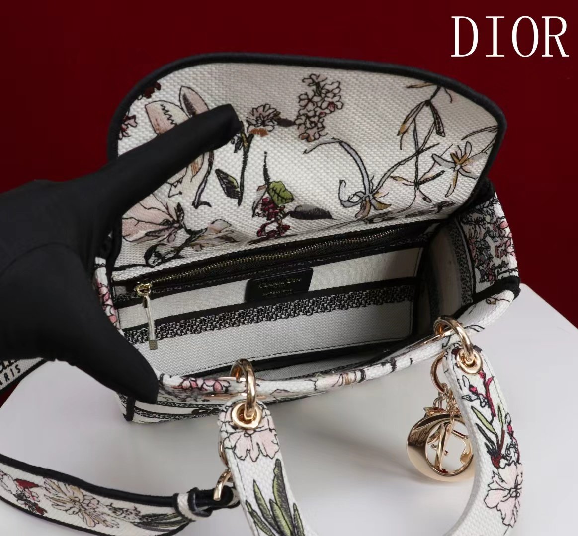 B-High-Quality Princess Diana Five-Compartment Embroidered Bag-1394 - Image 4
