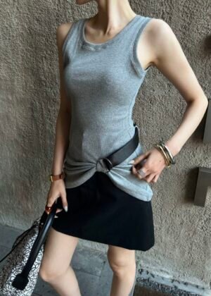 A-Asymmetrical tank top-2713