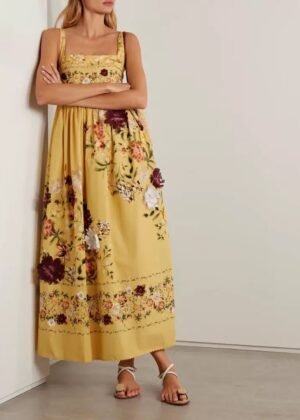 A-Vintage-print sundress-2724