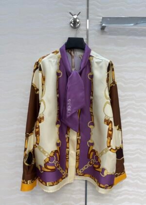 A-A-Printed silk blouse-2745