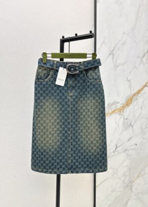 A-Long Jacquard Skirt-2759