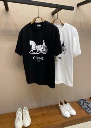 A-Horse-and-Carriage Print T-Shirt-2770