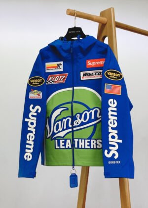 A-A-Supreme x Vanson Leathers Collaboration Waterproof Zipper Jacket2785